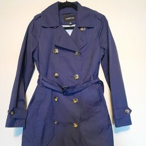 London Fog - trench coat - navy blue - size small